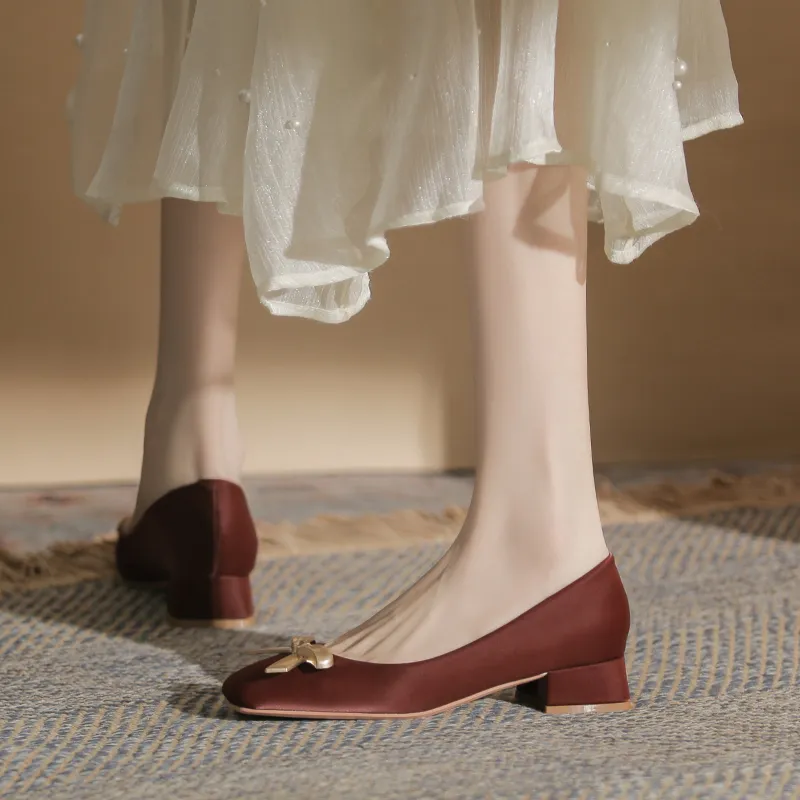 YAFEI XUANYU Chunky Heel High Heels 4CM Women's-9