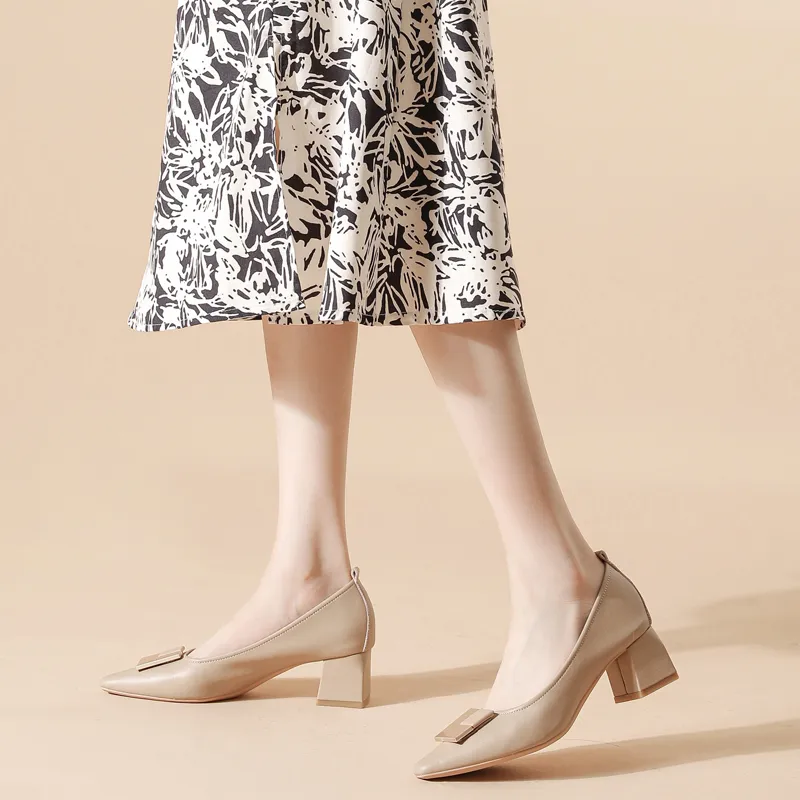 YAFEI XUANYU Chunky Heel High Heels 5cm Women's-15