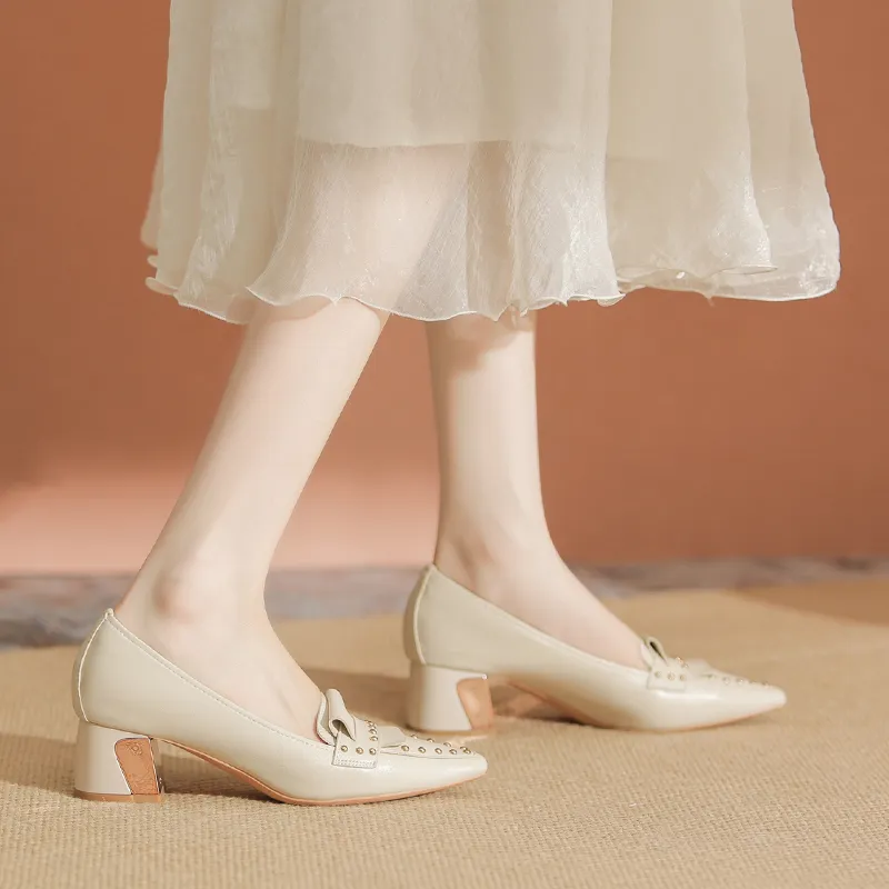 YAFEI XUANYU Chunky Heel High Heels 5cm Women's-18