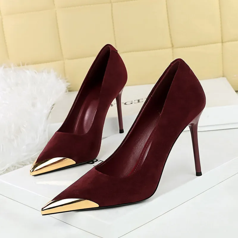 YAFEI XUANYU Slim Heel High Heels Women's-11