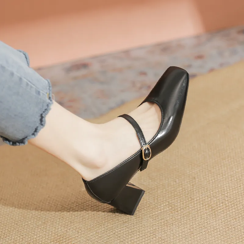 YAFEI XUANYU Chunky Heel High Heels 5cm Women's-1