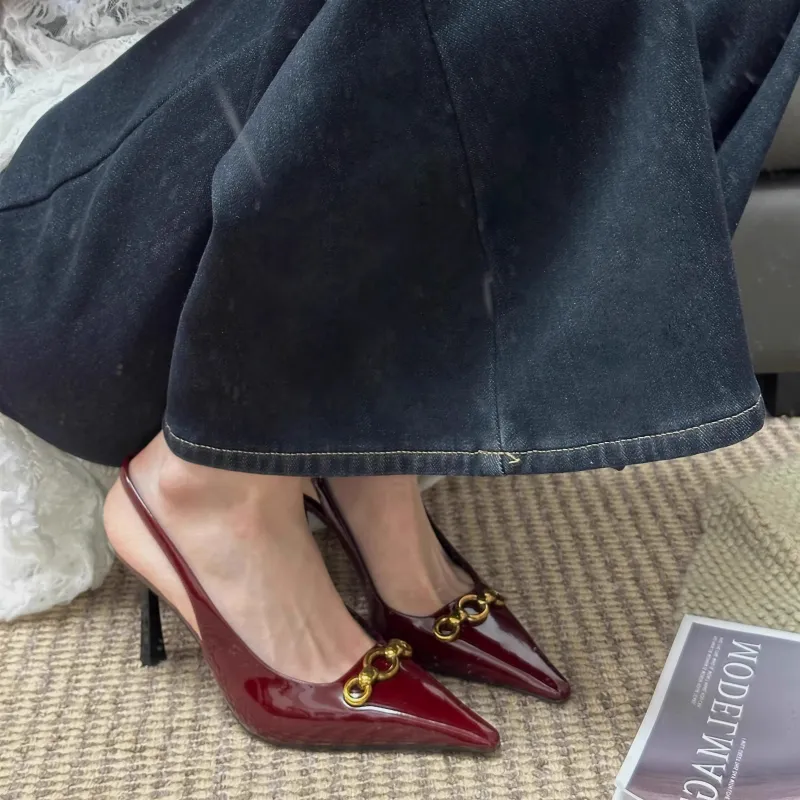 YAFEI XUANYU Slim Heel High Heels Women's-13