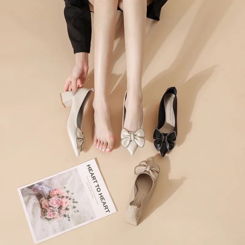 YAFEI XUANYU Chunky Heel High Heels 5cm Women's-14