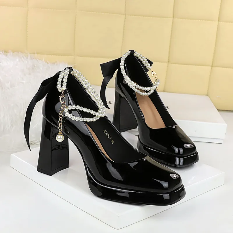 YAFEI XUANYU Chunky Heel High Heels Women's-1