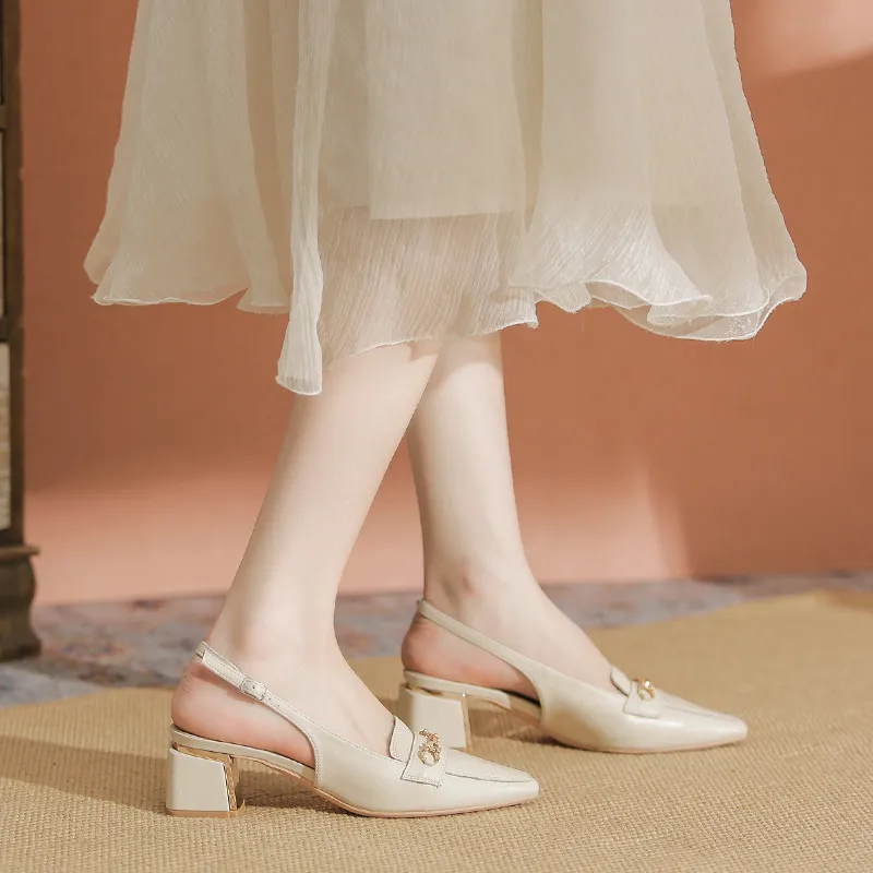 YAFEI XUANYU Chunky Heel High Heels 5cm Women's-11