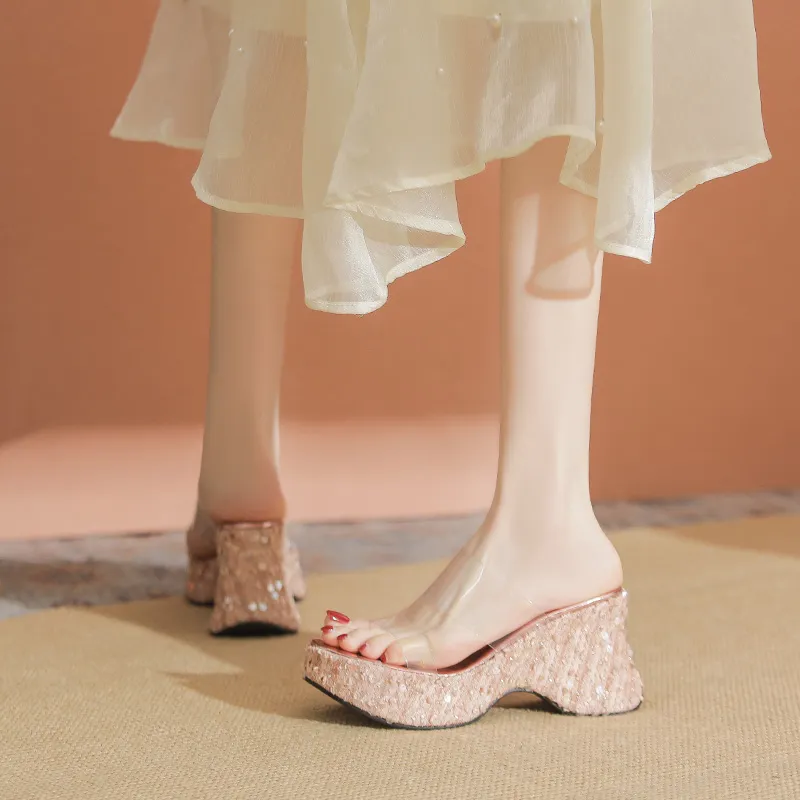 YAFEI XUANYU Rubber Sole Slip Resistant Abrasion Resistant Slide Slippers Women's-10