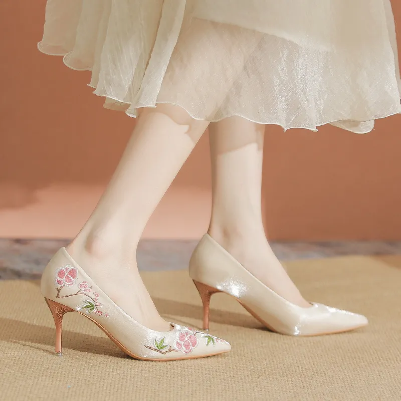 YAFEI XUANYU Slim Heel High Heels 7cm Women's-1
