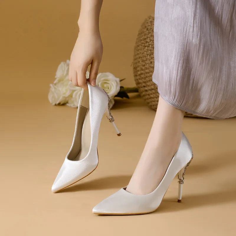YAFEI XUANYU Slim Heel High Heels 10cm Women's-1