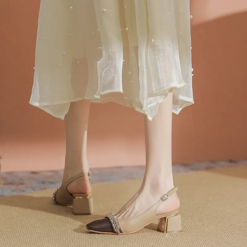 YAFEI XUANYU Chunky Heel High Heels 5cm Women's-4