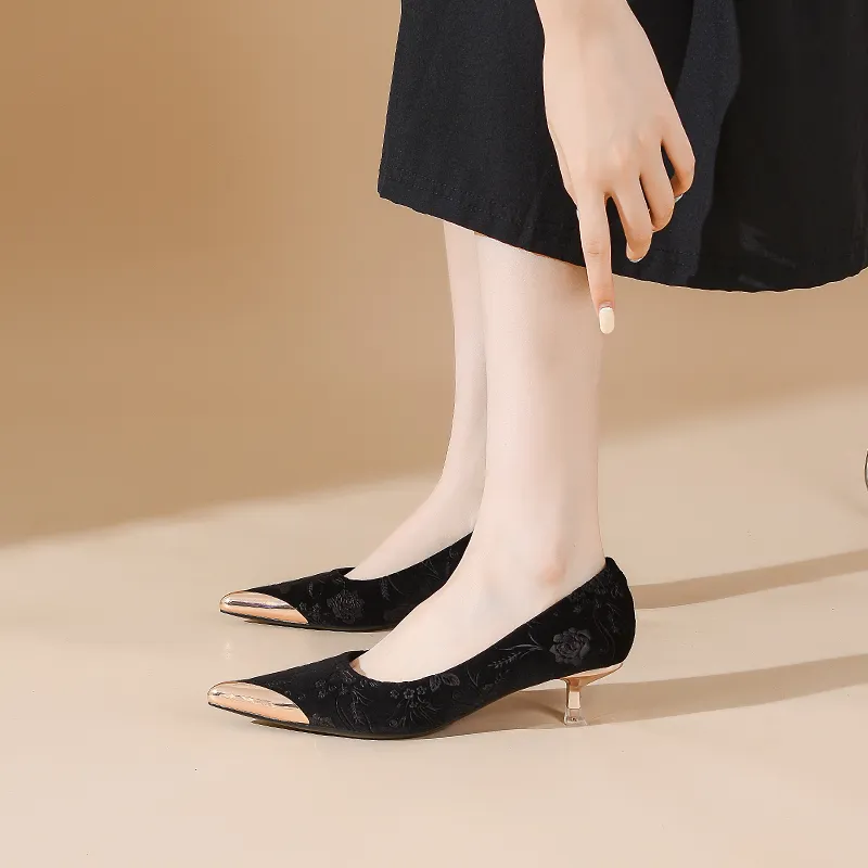 YAFEI XUANYU Slim Heel High Heels 5CM Women's-2