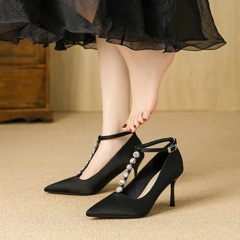YAFEI XUANYU Slim Heel High Heels Women's-5