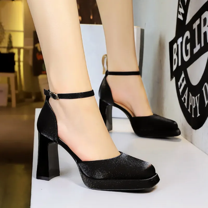 YAFEI XUANYU Chunky Heel High Heels Women's-5