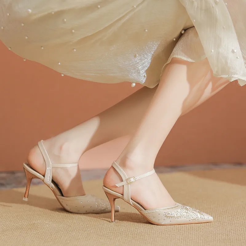 YAFEI XUANYU Slim Heel High Heels 7cm Women's-11