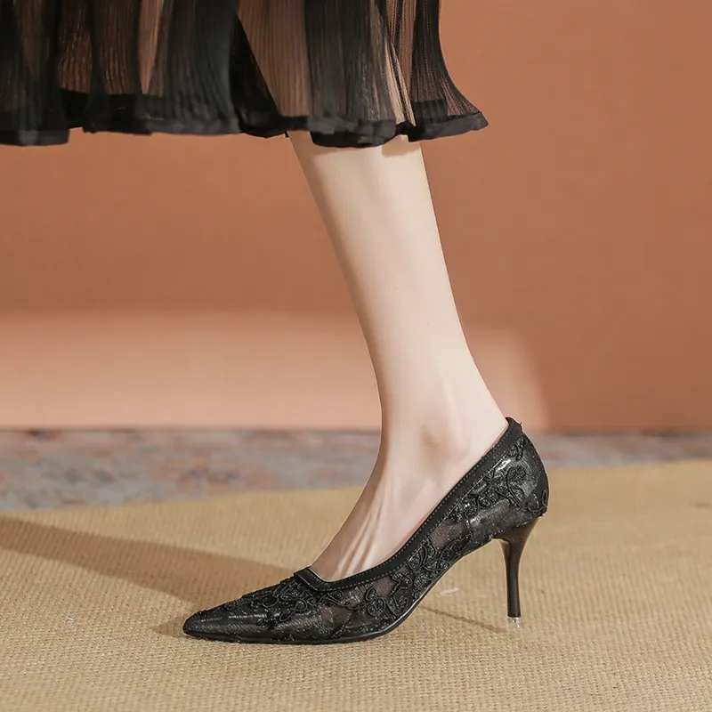 YAFEI XUANYU Slim Heel High Heels Women's-7