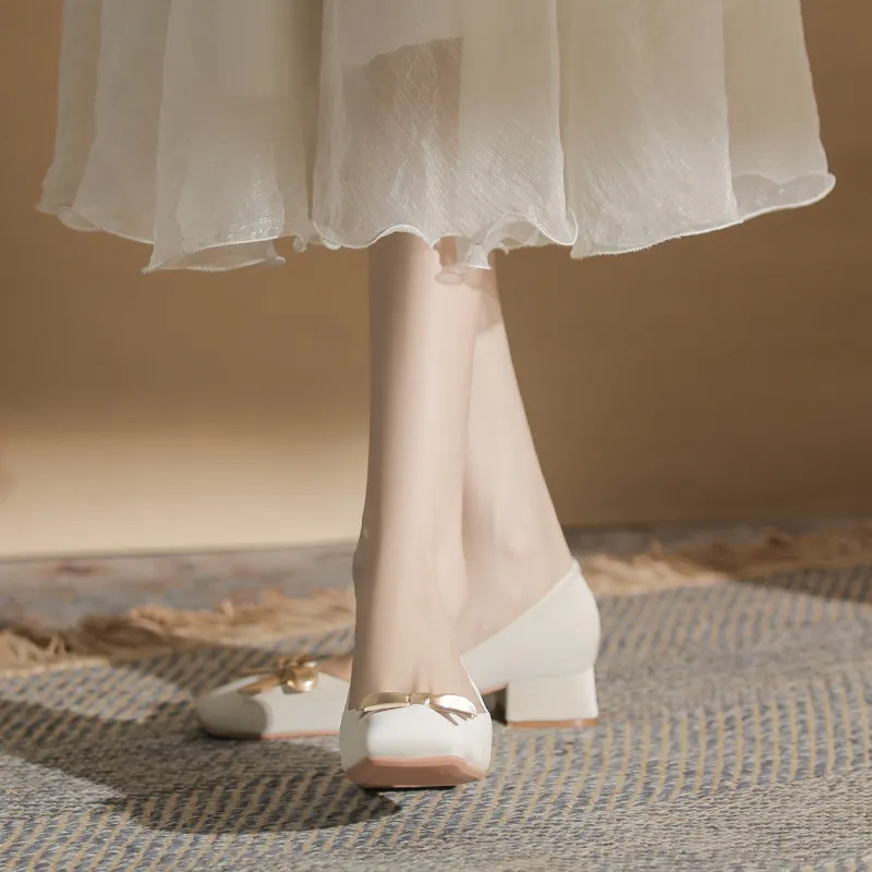 YAFEI XUANYU Chunky Heel High Heels 4CM Women's-2