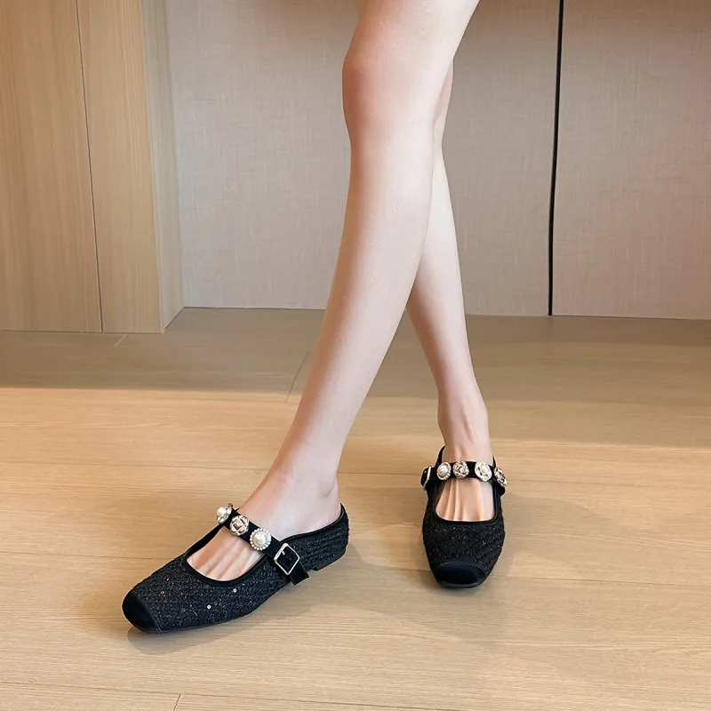 YAFEI XUANYU Abrasion Resistant Slip Resistant Wrap toe Slippers Women's-5