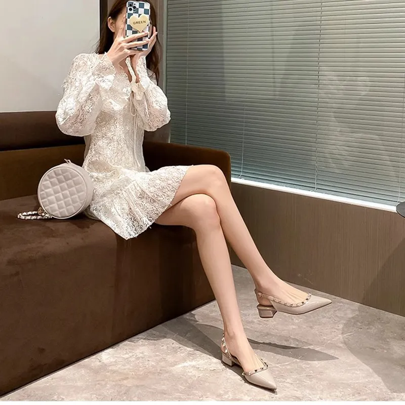 YAFEI XUANYU Chunky Heel High Heels Women's-4