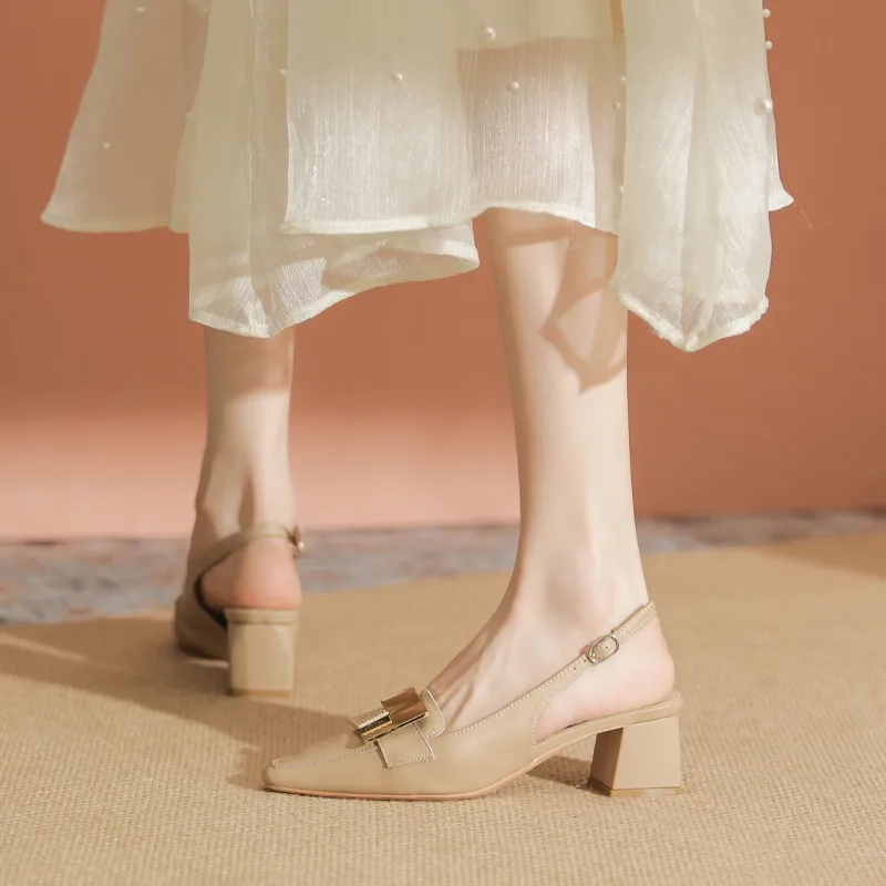 YAFEI XUANYU Chunky Heel High Heels Women's-4