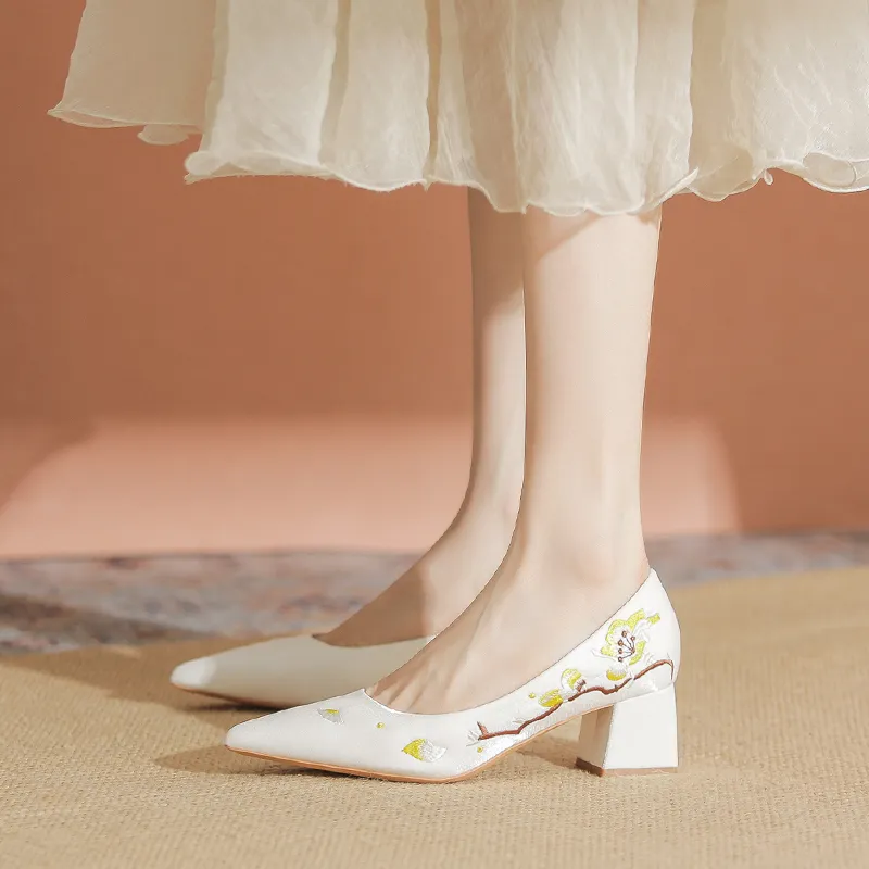 YAFEI XUANYU Chunky Heel High Heels 5cm Women's-6
