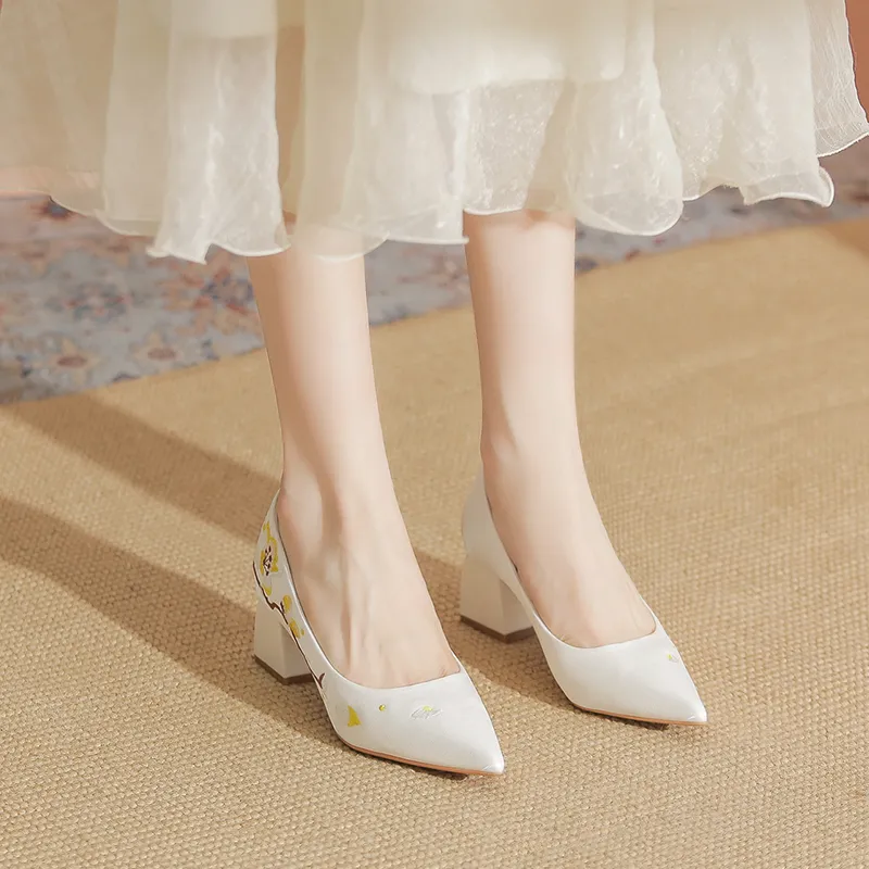 YAFEI XUANYU Chunky Heel High Heels 5cm Women's-8