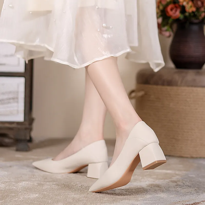 YAFEI XUANYU Chunky Heel High Heels Women's-3