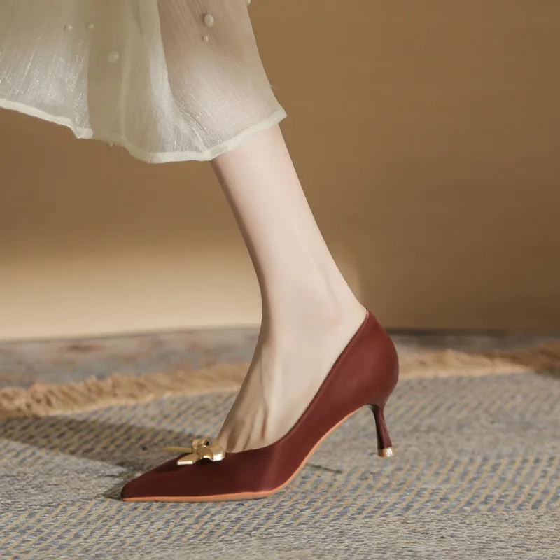 YAFEI XUANYU Slim Heel High Heels 6CM Women's-11