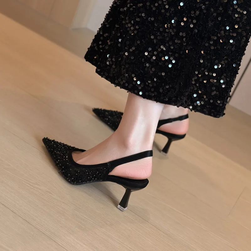 YAFEI XUANYU Slim Heel High Heels 6.5CM Women's-2