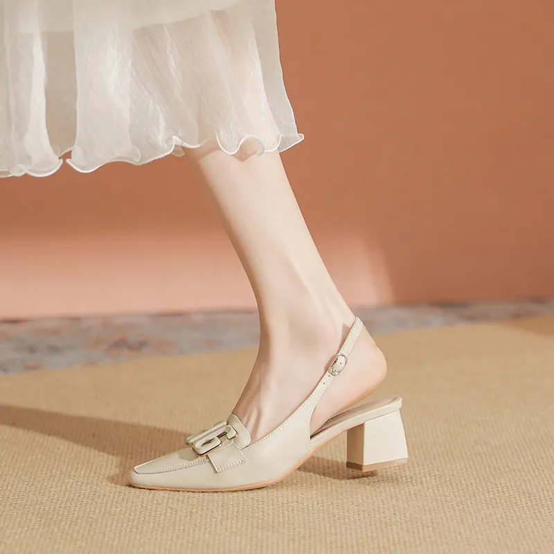YAFEI XUANYU Chunky Heel High Heels 5cm Women's-7