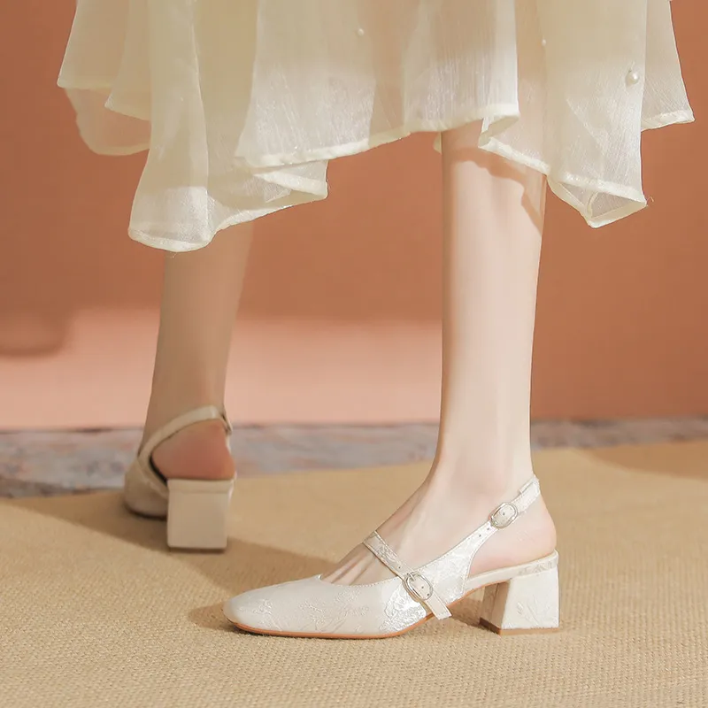YAFEI XUANYU Chunky Heel High Heels 5CM Women's-3