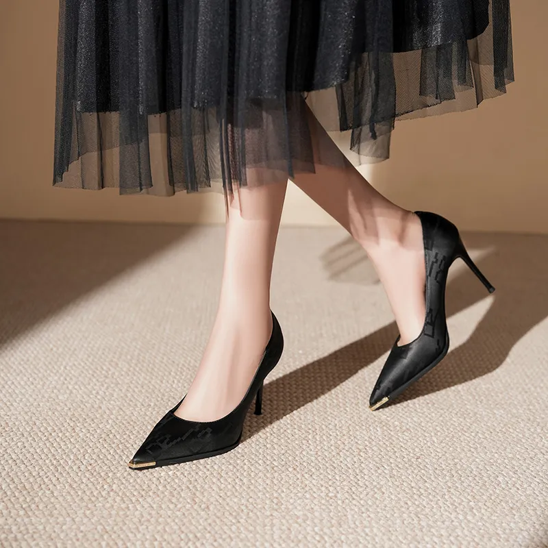 YAFEI XUANYU Slim Heel High Heels Women's-4
