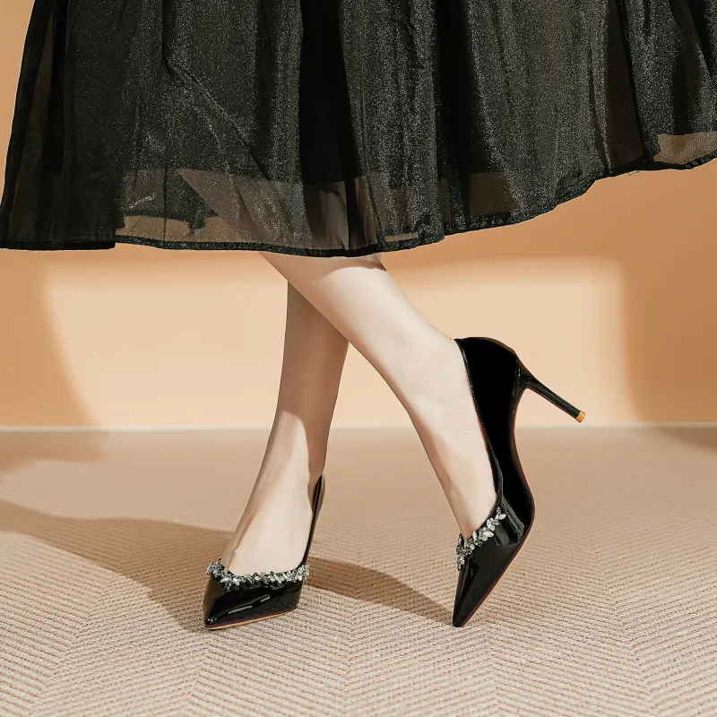 YAFEI XUANYU Slim Heel High Heels 8CM Women's-4