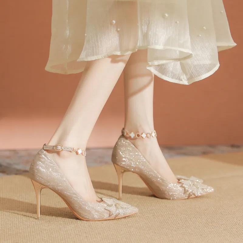YAFEI XUANYU Slim Heel High Heels 6cm Women's-2