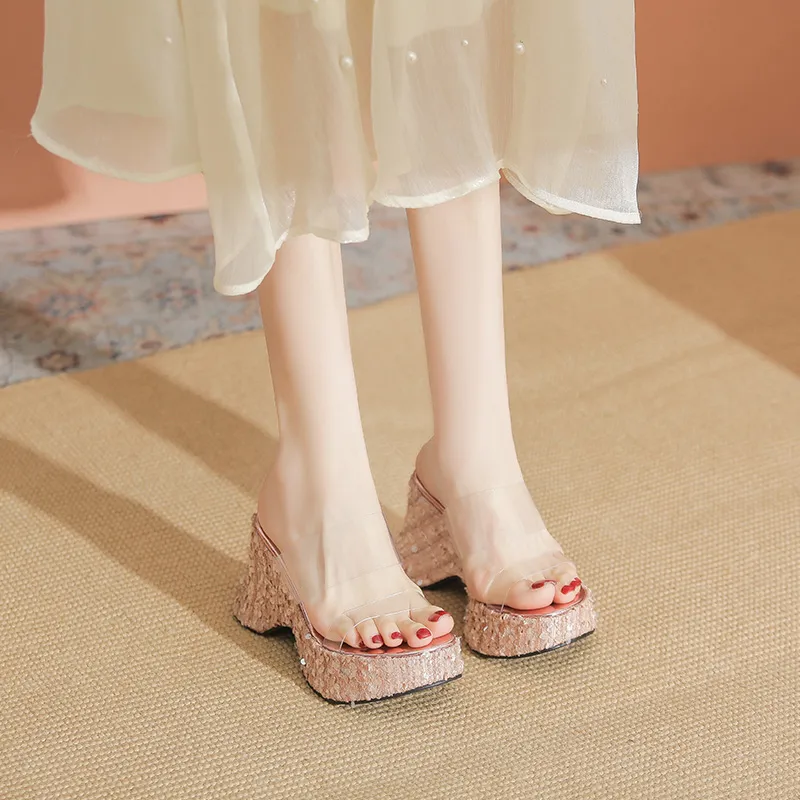 YAFEI XUANYU Rubber Sole Slip Resistant Abrasion Resistant Slide Slippers Women's-8