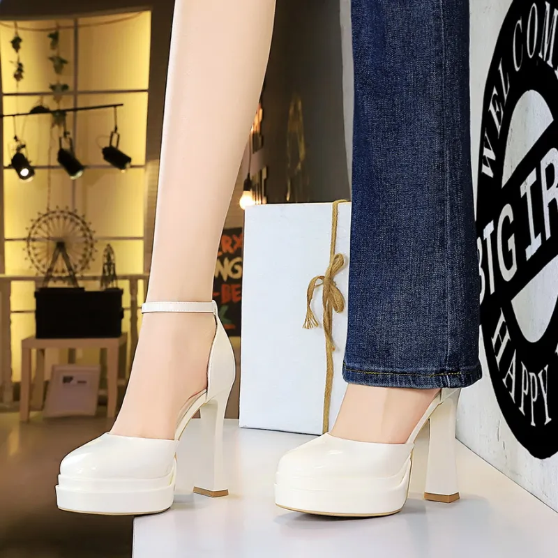 YAFEI XUANYU Chunky Heel High Heels Women's-22