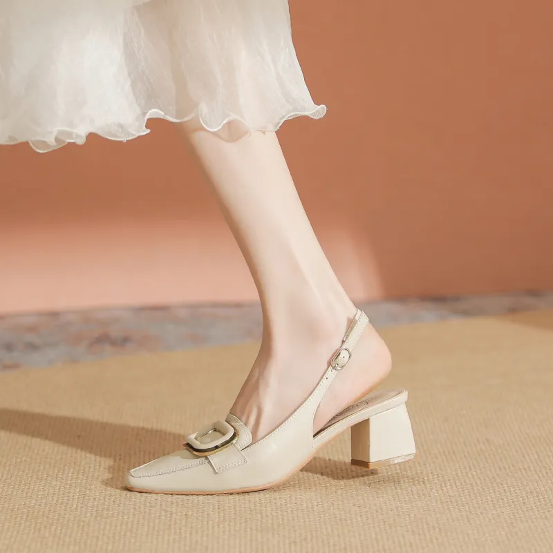 YAFEI XUANYU Chunky Heel High Heels 5cm Women's-7