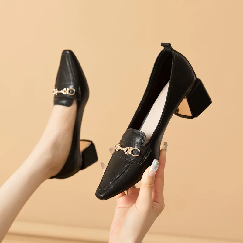 YAFEI XUANYU Chunky Heel High Heels 5cm Women's-3