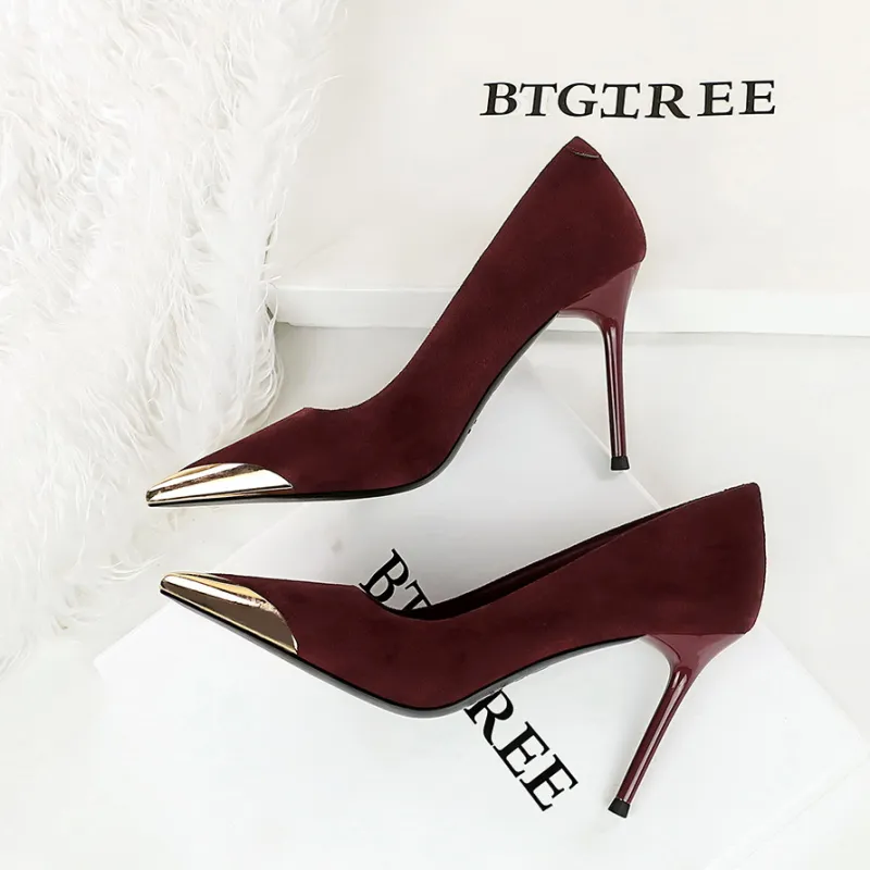 YAFEI XUANYU Slim Heel High Heels Women's-14