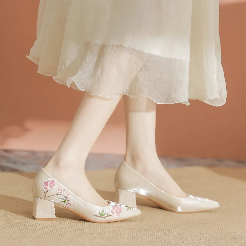 YAFEI XUANYU Chunky Heel High Heels 5cm Women's-8