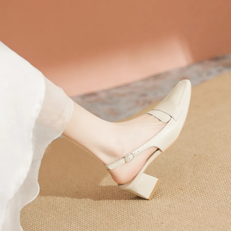 YAFEI XUANYU Chunky Heel High Heels 5cm Women's-1