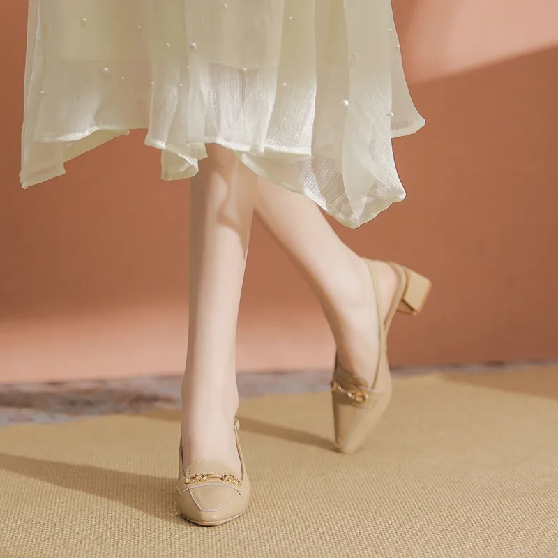 YAFEI XUANYU Chunky Heel High Heels 5cm Women's-31