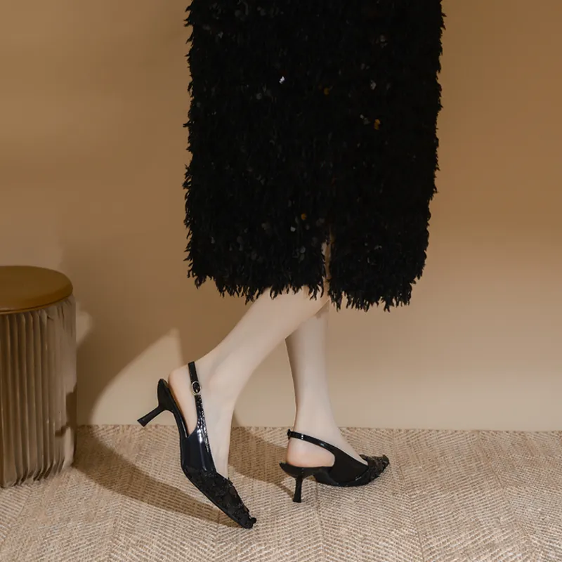 YAFEI XUANYU Slim Heel High Heels 6cm Women's-2