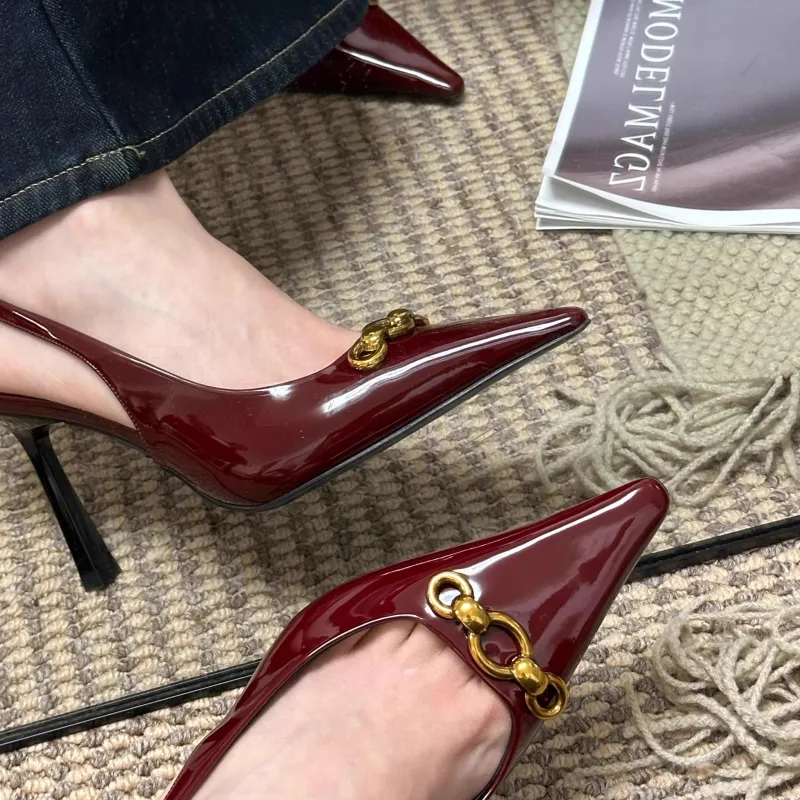 YAFEI XUANYU Slim Heel High Heels Women's-17