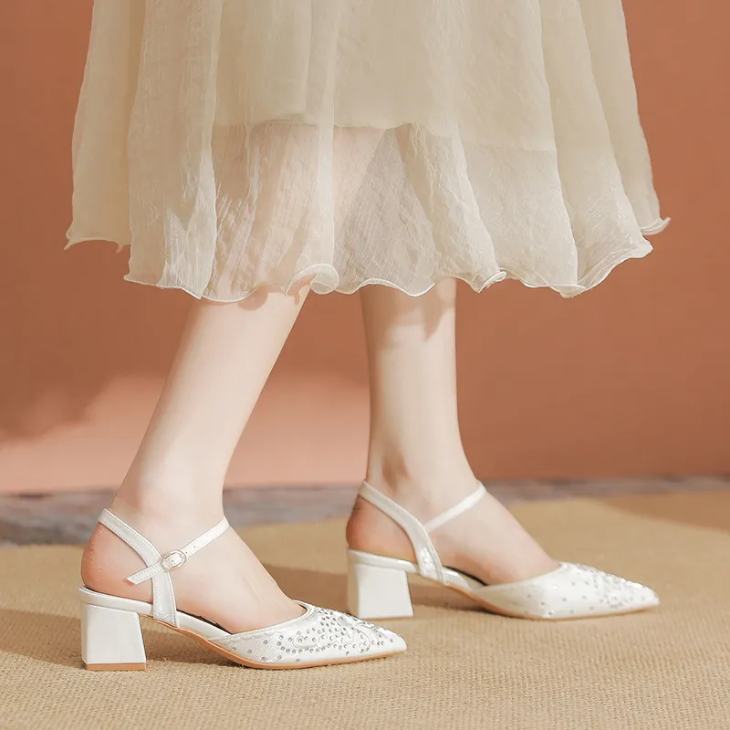 YAFEI XUANYU Chunky Heel High Heels 5cm Women's-8
