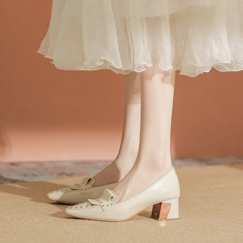 YAFEI XUANYU Chunky Heel High Heels 5cm Women's-15