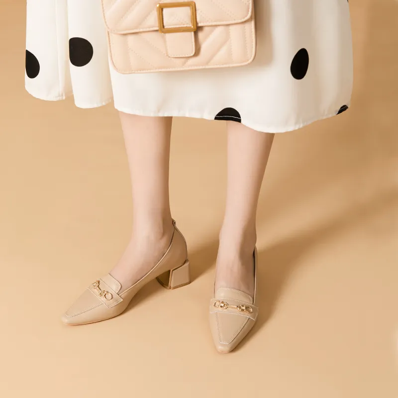 YAFEI XUANYU Chunky Heel High Heels 5cm Women's-12