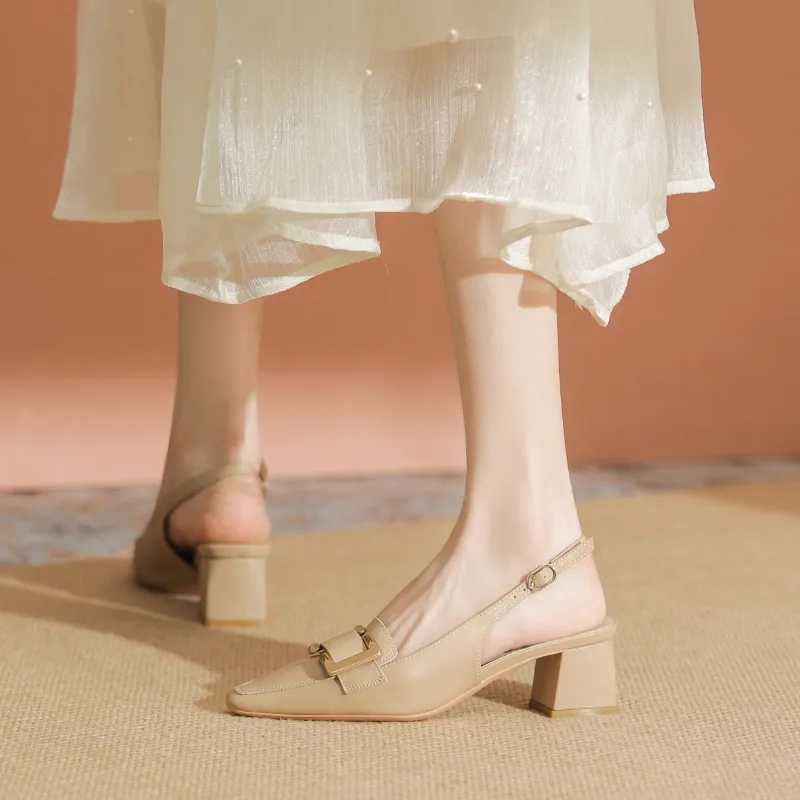 YAFEI XUANYU Chunky Heel High Heels 5cm Women's-3