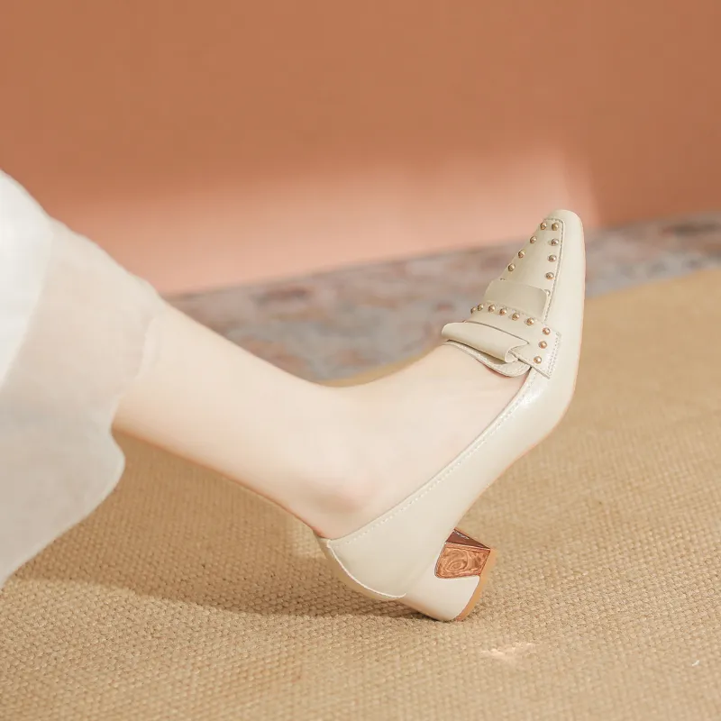 YAFEI XUANYU Chunky Heel High Heels 5cm Women's-11