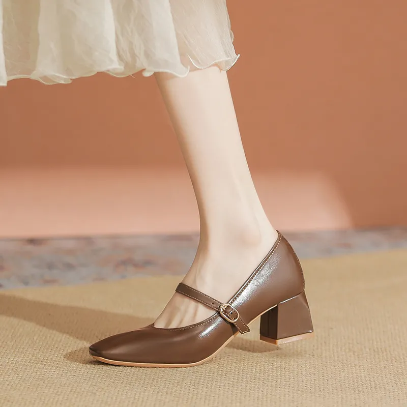 YAFEI XUANYU Chunky Heel High Heels 5cm Women's-36