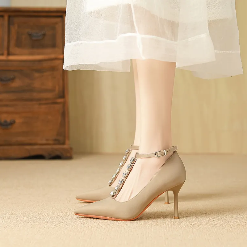 YAFEI XUANYU Slim Heel High Heels Women's-15