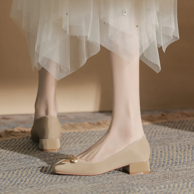 YAFEI XUANYU Chunky Heel High Heels 4CM Women's-17